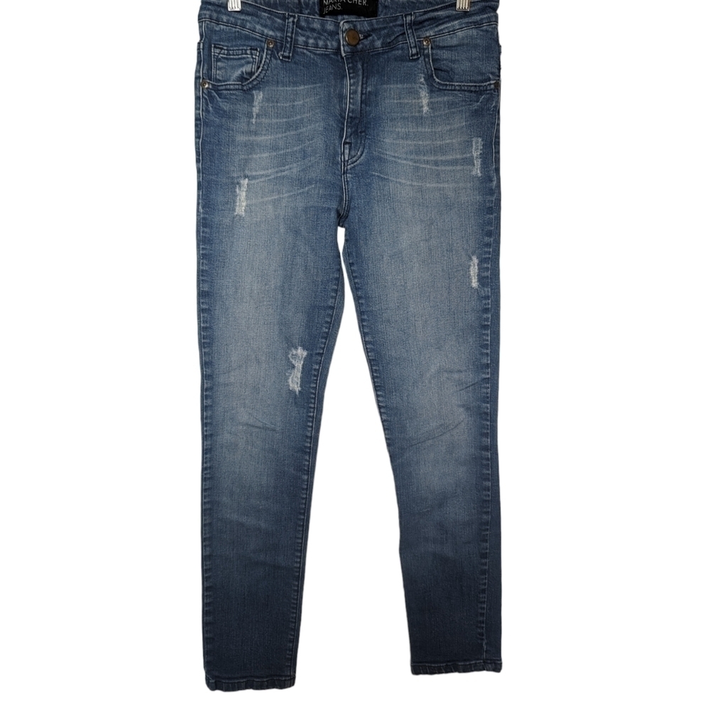 Maria Cher Cropped Skinny Jeans Sz 31/US 8